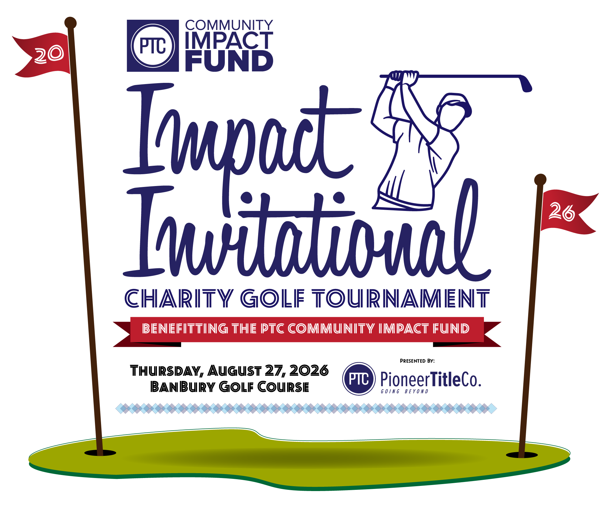 2026 PTCCIF Impact Invitational Charity Golf Tournament Graphic